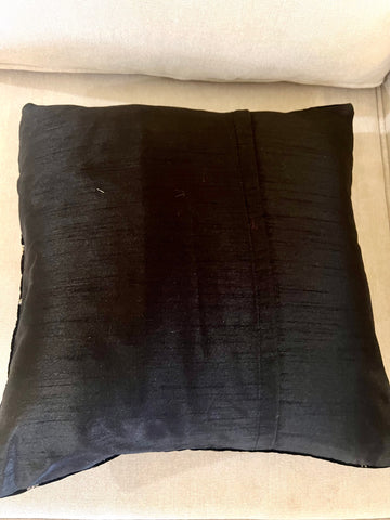 Set of 5 Black Velvet 16"x16" Cushion Cover