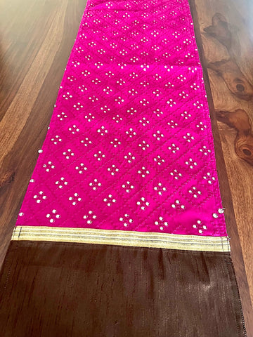 Magenta Brown Mirror - Long Runner