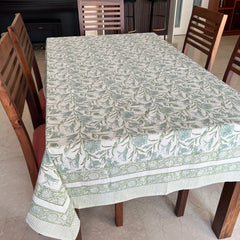 Lily Handblock Printed Tablecloth