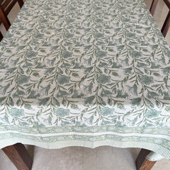 Lily Handblock Printed Tablecloth