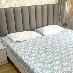 Blue Filigree - Kingsize Bedsheet