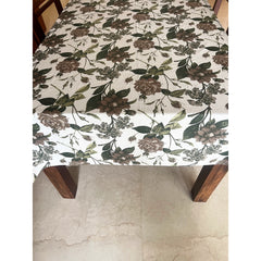 White Rose 6 seater tablecloth