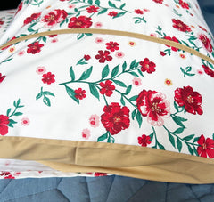 Red Garden Pillow Covers