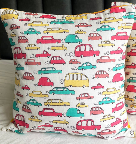 Set of 2: Pastel Car Cushion Covers