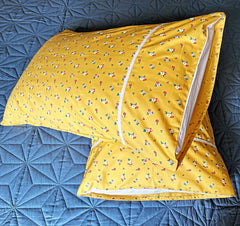 Yellow Garden Pillow Covers