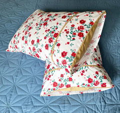 Red Garden Pillow Covers