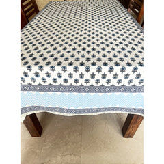 Blue Flower 6 seater Tablecloth + Napkins