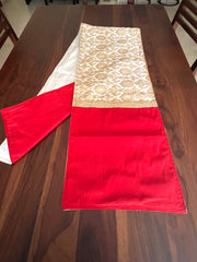 White Red Banarasi - Long Runner