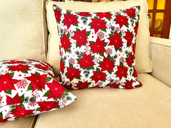 Poinsettia Cushion Cover