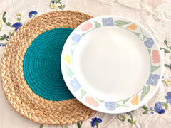 Jute Placemats Blue Centre: Set 2
