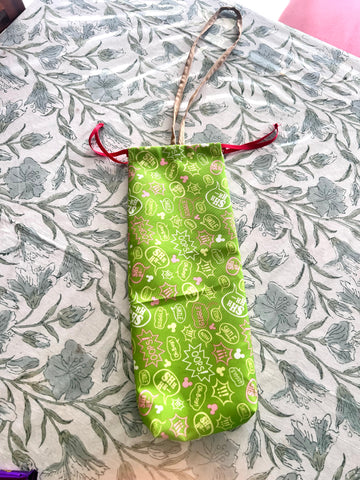 Green Apple Print Umbrella Cover
