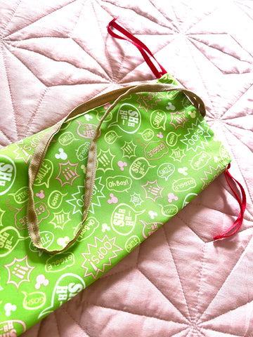 Green Apple Print Umbrella Cover