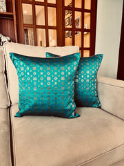 Teal Mosaic Cushion Cover