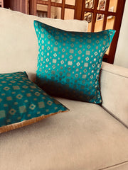 Teal Mosaic Cushion Cover