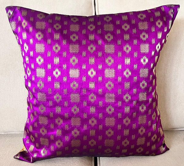 Violet Mosaic Cushion Cover