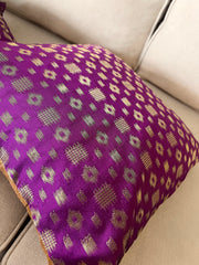 Violet Mosaic Cushion Cover