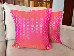 Pink Mosaic Cushion Cover