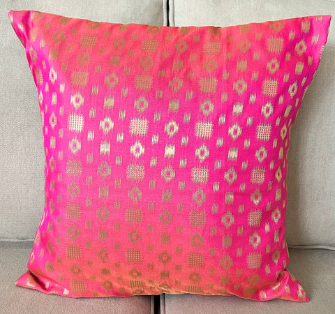 Pink Mosaic Cushion Cover