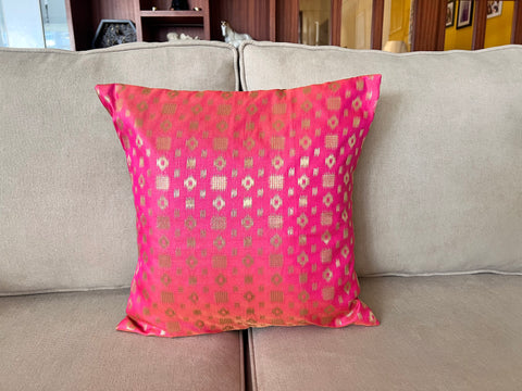 Pink Mosaic Cushion Cover