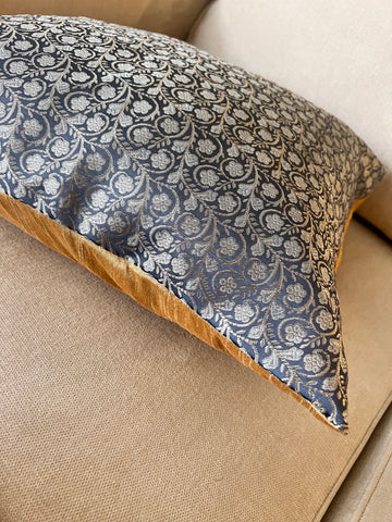 Charcoal Vine Cushion Cover