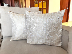 Ivory Paisley Cushion Cover