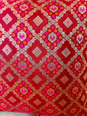 Maroon Diamond Cushion Cover