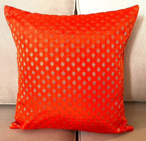 Orange Sparkle Cushion Cover