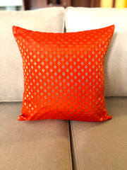 Orange Sparkle Cushion Cover