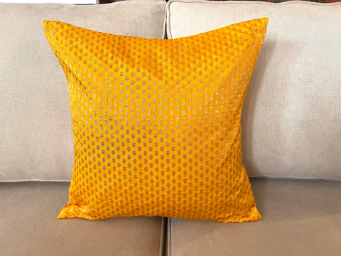 Yellow Sparkle Cushion Cover