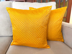Yellow Sparkle Cushion Cover
