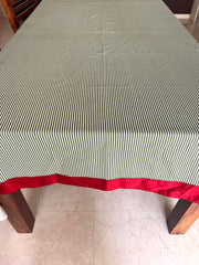 Green Stripes Tablecloth