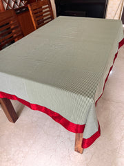 Green Stripes Tablecloth