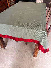 Green Stripes Tablecloth