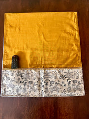 Mustard Silk Fridge Microwave Cover