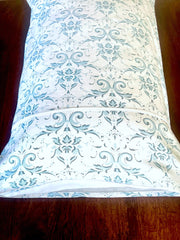 White Filigree Pillow Covers