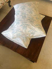 White Filigree Pillow Covers