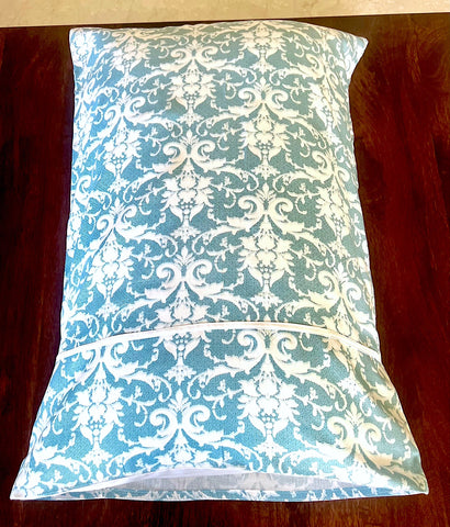 Blue Filigree Pillow Covers