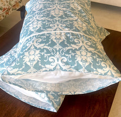 Blue Filigree Pillow Covers