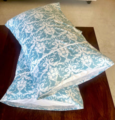 Blue Filigree Pillow Covers