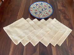 Beige Net Table Napkins