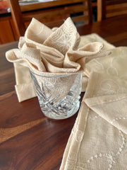 Beige Net Table Napkins