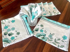 Teal Table Napkins