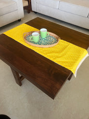 Yellow Snowflake Hakoba - Table Runner