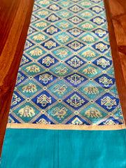 Blue Patola - Table Runner with 2 Mats