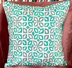 SET OF 5: Teal Gleam Cushion Cover