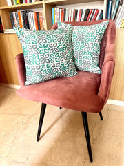 SET OF 5: Teal Gleam Cushion Cover