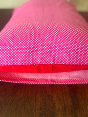 Pink Polka Pillow Covers