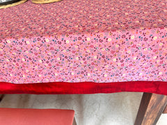 Pink Meadow Tablecloth