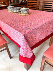 Pink Meadow Tablecloth