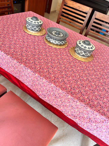 Pink Meadow Tablecloth